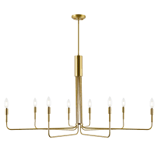 Everly Quinn Sola 8 Light Candle Style Modern Linear Chandelier Wayfair
