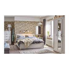 Songesand Bed Frame With 4 Storage Boxes White Lonset Queen Ikea Bed Frame At Home Furniture Store Bed Frame Legs