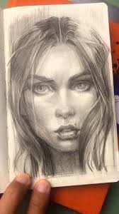 A quick pencil drawing of the goddess Athena, in sketchbook #59, by  illustrator Graham Smith.