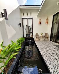 Ada dua (2) kolam ikan koi di pekarangan rumah kami. 9 Inspirasi Kolam Ikan Minimalis Di Teras Rumah Yang Cantik Nan Adem