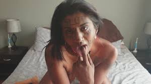 Desi trash whore with body writing humiliating herself | face and pussy  slapping | spitting