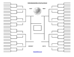 free printable ncaa blank tournament bracket