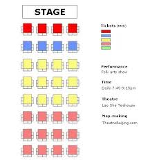 Seating Plan Of Beijing Lao She Teahouse Seating Chart And