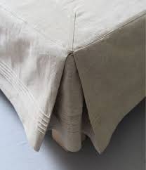 Free shipping for many products! Cache Sommier Uni En Coton Coloris Sable 160x200 Sylvie Thiriez