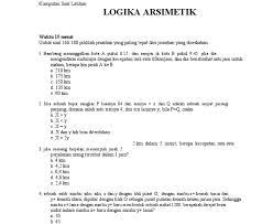 Contoh Soal Psikotes Bimba Aiueo Menjawab Soal