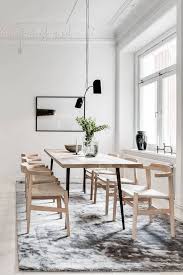 Kitchen And Dining Area In Natural Colors Via Coco Lapine Design Blog Minimalist Dining Room Decor Minimalist Dining Room Dining Room Images