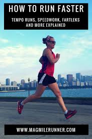 How To Run Fast Tempo Runs Speedwork Fartleks And More Explained Speed Workout How To Run Faster Running Workouts
