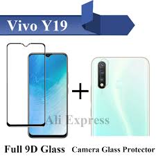 Vivo Y19 Full Black 9D Tempered Glass ...