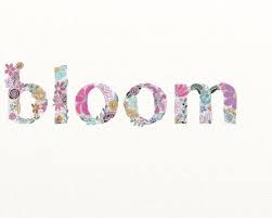 Bloom Word Art Illustrated Pendant Necklace By Poesyross On Etsy Bloom Bloom And Wild Flower Poetry