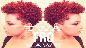 Stunning ombré hairstyles for dark hair to screenshot. Twa Fro Hawk Short Natural Hair Styles Youtube