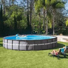 Intex 26 X 52 Ultra Frame Above Ground Swimming Pool With Filter Pump Walmart Com Backyard Pool Landscaping Pool Landscaping Backyard Pool