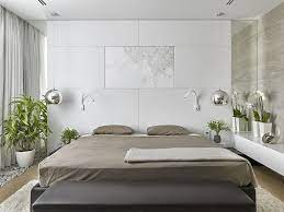A relaxed zen bedroom united with a bathroom, with stone and concrete walls. 20 Serenely Stylish Modern Zen Bedrooms