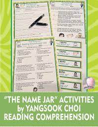 The Name Jar Yangsook Choi Book Study Quizzes Writing Prompts Bookmarks In 2020 Book Study Teacher Created Resources Writing Prompts