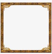 Digital frames png, transparent background. Gold Square Frame Golden Frame Border Transparent Transparent Png 900x900 Free Download On Nicepng