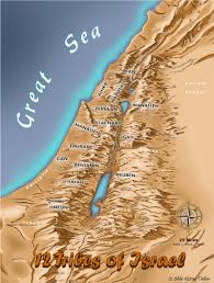 Map Of The 12 Tribes Of Israel