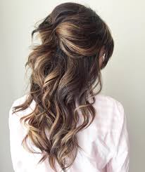 Messy Curls Down Bridesmaid Hairstyles Wedding Hairstyles For Long Hair Long Hair Updo Half Up Hair