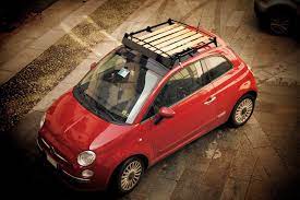 iq portabagagli intelligent travelling awesome little roof rack for 500 that combines modern materials and looks with vintage appeal バイク 車