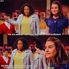 Glee 6x12 2009 Mercedes And Rachel Glee Cast Glee Glee Quotes