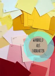 Unter ihnen gibt es bäume, wunderbare baumaterialien und die basis für viele der dekorativen ideen. La Reines Blog Basteln Mit Farbkarten Bunter Rahmen Fur Die Wohnung