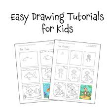 Learn how to draw easy for kids step by step pictures using these outlines or print just for coloring. Easy Drawing Tutorials For Kids Printable Drawing Lessons