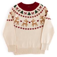 Girls' Christmas Fair Isle Sweater in Vanilla – Little Stocking Company