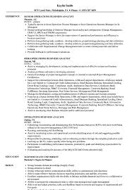 Operations Business Analyst Resume Samples Velvet Jobs