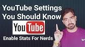 What Is Enable Stats For Nerds In Hindi Important Settings Of Youtube Technical Me Youtube