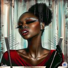 Heir Hair 5 by Landon Wall Art