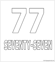 Search through 623,989 free printable colorings at getcolorings. Number Seventy Seven Coloring Pages Numbers Coloring Pages Coloring Pages For Kids And Adults
