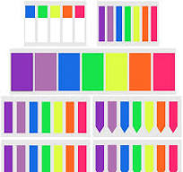 1640 Pcs Sticky Markers Transparent Plastic Film Sticky Notes Clear Arrow  Index Flag Tabs for Page Marking, Piety Decoration