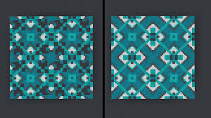 The minecraft community love to build massive structures and even small but beautiful houses. Thought The Glazed Cyan Terracotta Texture Was Ugly With The Creeper Faces So I Decided To Remove Them Big Improvement Imo Minecraft