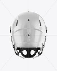Download American Football Helmet Mockup Back View In Apparel Mockups On Yellow Images Object Mockups
