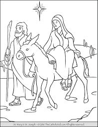 • one day, before jesus was born, the ruler of the land (caesar) said that everyone had to travel to his family's hometown to be counted. Mary Joseph To Bethlehem Advent Coloring Page Thecatholickid Com