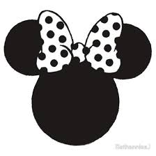 Black And White Mickey Mouse Clubhouse Clipart Mouse Ears With Black White Spotty Bow By Bethannieej Ide Tato Kain Flanel Kain