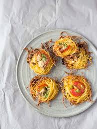 Gastbeitrag Von Culinarypixel Spaghetti Nester Mit Blauschimmelkase Tomaten Rezept Spaghetti Nester Vollwerternahrung Rezepte Vegetarisches Essen