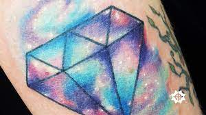 They can be used in place of wedding rings. Diamond Galaxy Watercolor Tattoo By Kran Youtube