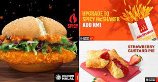 While it is not precisely kosher, it seems to be. Sweet Chilli Fish Burger Spicy Mcshaker Strawberry Custard Pie More Now Available At Mcdonald S Foodie