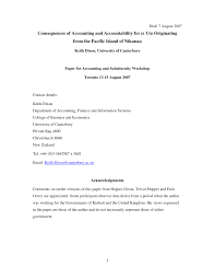 PDF) Consequences of accounting and accountability for te utu originating  from the Pacific island of Nikunau