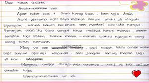 Tidak ada salahnya apabila seorang kakak memberi ucapan terima kasih kepada adiknya. 8 Contoh Surat Cinta Tulisan Tangan Paling Romantis