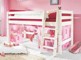 Das trägermaterial ist hochwertiges mdf, weiß lackiert. Infantil Infanskids Halbhohes Bett Teilbar Mit Vorhang Spielhohle