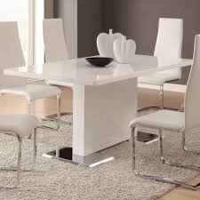 The chrome dining sets have prime qualities and discounts that give you value for money. White Dining Table With Chrome Metal Base