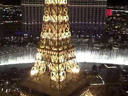 There's no better view of the sparkling city lights of vegas than 46 stories high on the viewing deck of the eiffel tower. Paris Las Vegas Hotel Romantic Room View Of Eiffel Tower Youtube