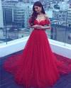Dark Red Ball Gown