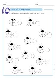 Here you will find our selection of free printable tables charts to help your child learn their times tables up to. 10 Times Table Worksheets Pdf Multiplying By 10 Activities