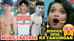 HANDSOME AND ATTRACTIVE JACKIE TAM MUSIC PATNER OF KZ TANDINGAN IN SINGER  2018