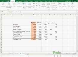 Budget Vs Actual Variance Reports With In The Cell Charts In Excel Pakaccountants Com Microsoft Excel Tutorial Excel Excel Tutorials
