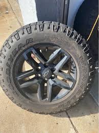 3 rims perfect condition 1 has some light scratches…two tires have 50% life  and two are chopped pretty decent…pics show the wear.