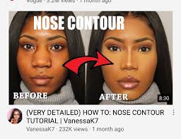Contouring for an irregular nose Ig Palesamua On Twitter Not Them Digitally Altering Their Nose To Be That Wide For Click Bait