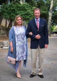 Grand Duchess Maria Teresa Of Luxembourg Photos Photos Christening Of Princess Amalia Of Luxembourg In Lorgues Duchess Suits For Women Grand Duke