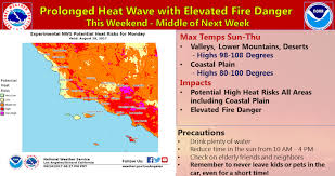 The los angeles county department of public health also issued an excessive heat warning for the los angeles basin, west fernando, antelope, san gabriel and santa clarita valleys, where. Excessive Heat Warning Through Thursday Edhat